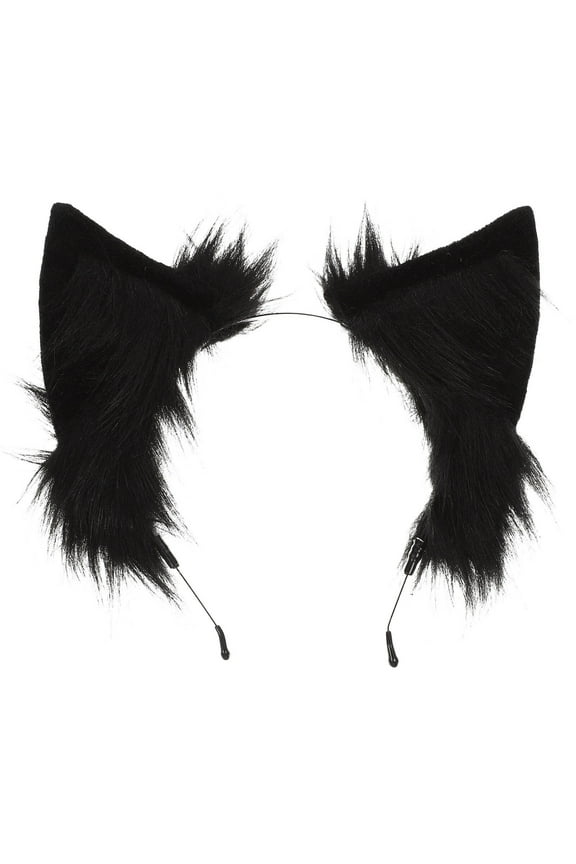 Plush Cat Ear Headband Soft Cute Cosplay Hair Accessory for Women and Girls, 1 Piece