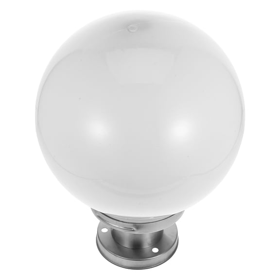 HEANUJJ Modern Outdoor Courtyard Wall Lamp with White Acrylic Globe Light Fixture, Weather Resistant, 1 Piece