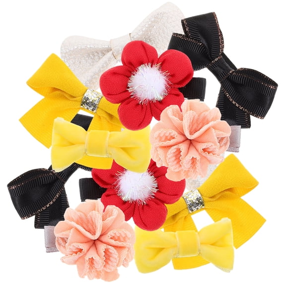 HEANUJJ Cute Butterfly Hair Accessories for Little Girls with Cloth Glitter PU Assorted Color