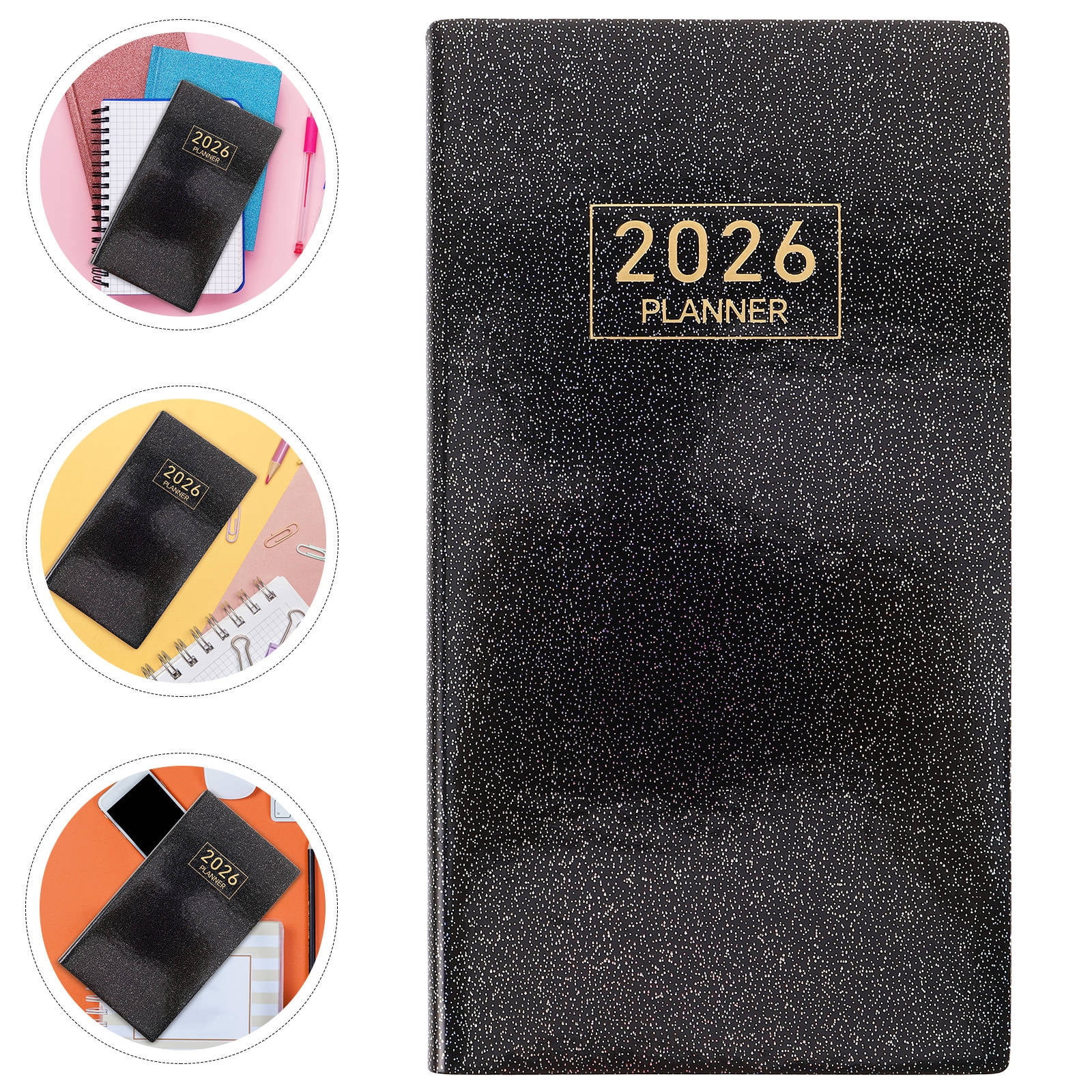 HEANUJJ 2026 Black Weekly Planner with Habit Tracker, Smooth Paper ...