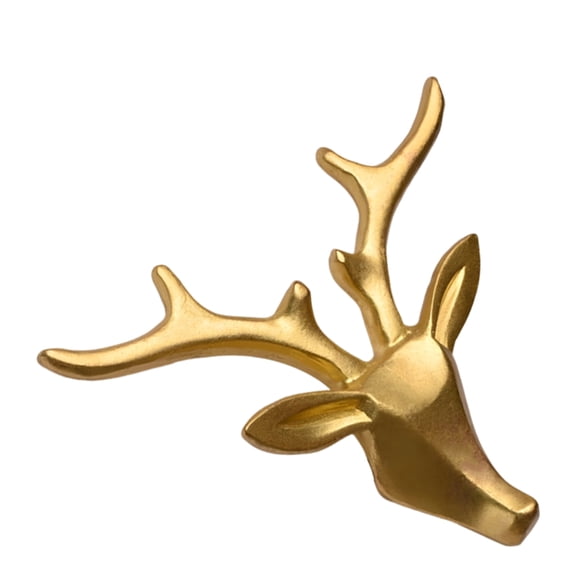 HEANUJJ Golden Brass Cabinet Knob Pull for Kitchen and Closet Door Hardware