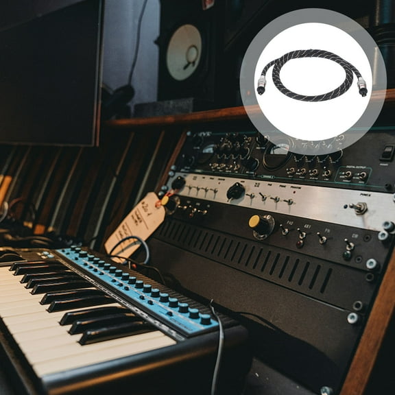 HEANUJJ Digital Optical Audio Cable Black Fiber Optic Cable for TV and Gaming