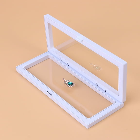 HEANUJJ Display Case For Collectibles 3D Floating Frame Shadow Box White PE Film 1Pcs