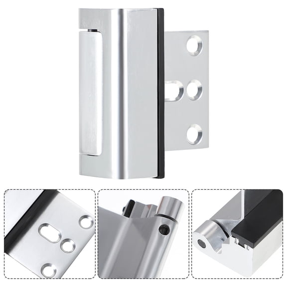 HEANUJJ Security Door Lock Easy Install No Key Required Silver Aluminum Childproof