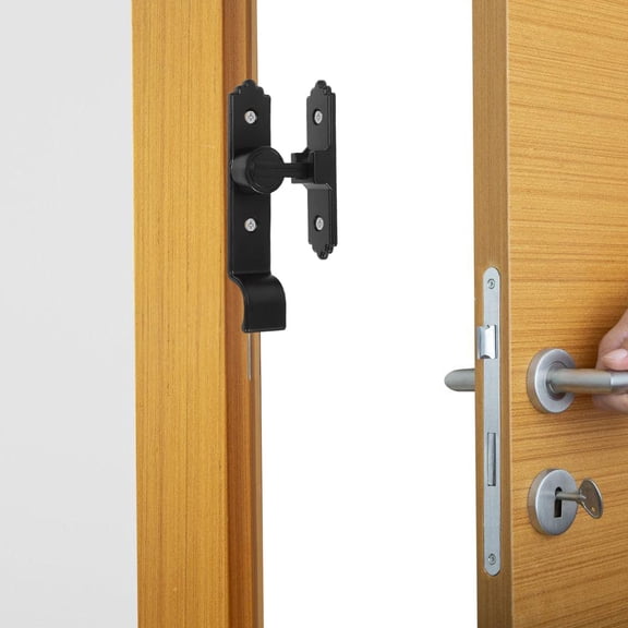 HEANUJJ Zinc Alloy Door Latch Lock Set, No Drilling Required, Easy to Install, Security Lock for Doors