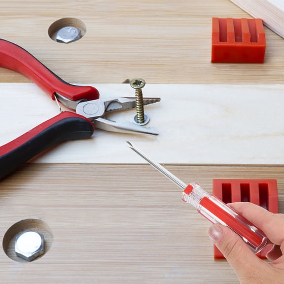 HEANUJJ Y Shaped Triangle Head Screwdriver Red Handle for Mechanical Electronics