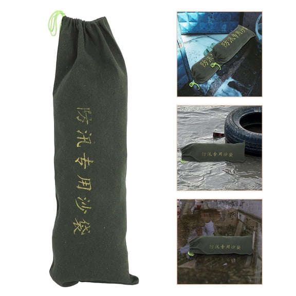 HEANUJJ 2Pcs Heavy Duty Canvas Flood Bags Water Activated Sandbags for Garage and Basement Use