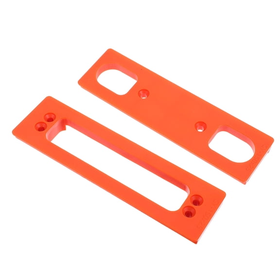 HEANUJJ Durable Concealed Hinge Router Template Kit for Woodworking in Orange Zinc Alloy