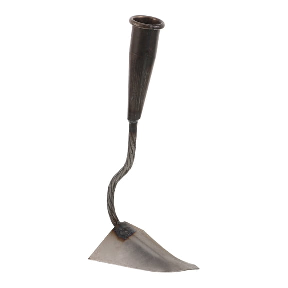 HEANUJJ Triangle Garden Hoe, Steel, Plated Silver, Ideal for Weeding, Digging, and Landscaping