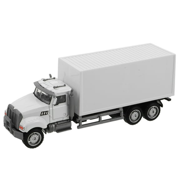 HEANUJJ Realistic White Alloy Semi Truck Model for Home Decor and Collector Display, and Detailed