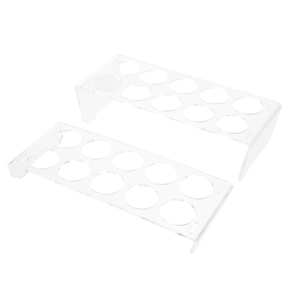 HEANUJJ Clear Acrylic Refrigerator Organizer with Stable Non- Base for Secure and Neat Kitchen Storage Solution