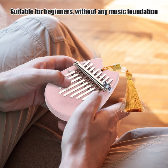 HEANUJJ Portable Electric Kalimba with Acrylic Steel Keys for Beginners, Compact Design, 1 Pack