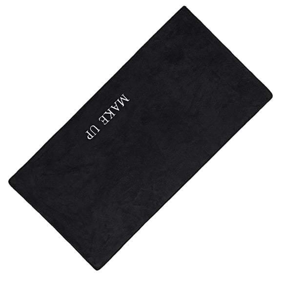 HEANUJJ Black Makeup Mat for Vanity Table, Desktop and Beauty Counter , Non- Cosmetic Organizer Pad