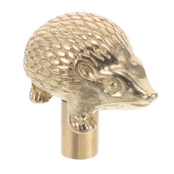 HEANUJJ Vintage Brass Knobs for Drawers and Cabinets Hedgehog Shaped Decorative Door Handles European Style