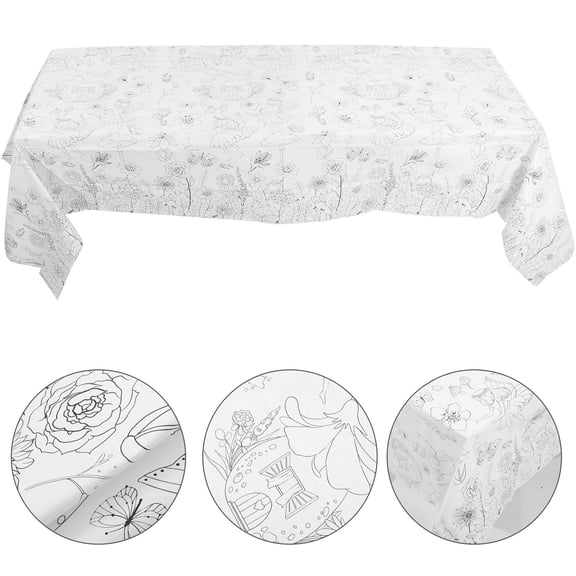 HEANUJJ Floral Fairy Tablecloth Multi-Color Paper for Home and Party Decor