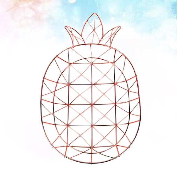 HEANUJJ Fruit Serving Storage Bowls Rose Gold Pineapple Shape Organizer 1Set
