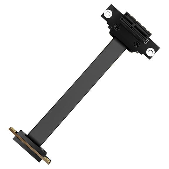 HEANUJJ GPU Extension Riser Cable PCI-E 3.0 Copper Black 1Set with Plug and Play for DIY Builders
