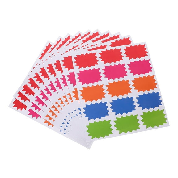 HEANUJJ Garage Sale Stickers Writable Price Tags Self Adhesive Multi Color Labels