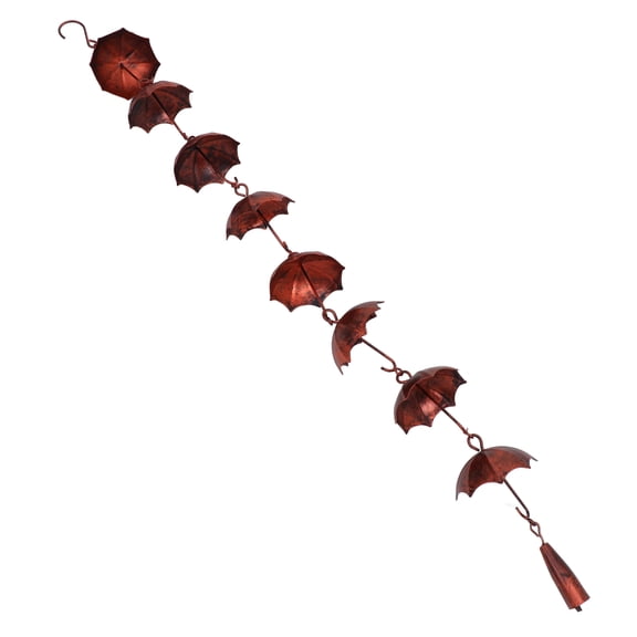 HEANUJJ Iron Rain Chain Bell Garden Rain Chime Outdoor Home Decoration, Weather-Resistant 1 Piece