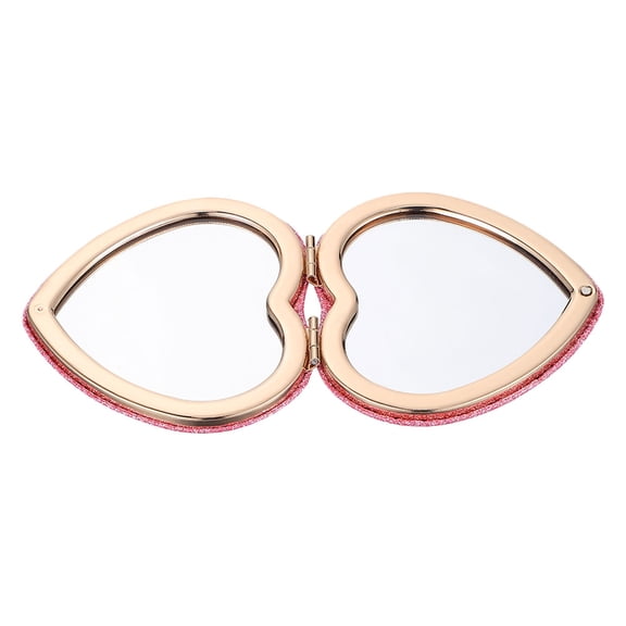 HEANUJJ Portable Small Pocket Mirror with Glitter Design, Compact and Lightweight for Daily Use, 1 Pack