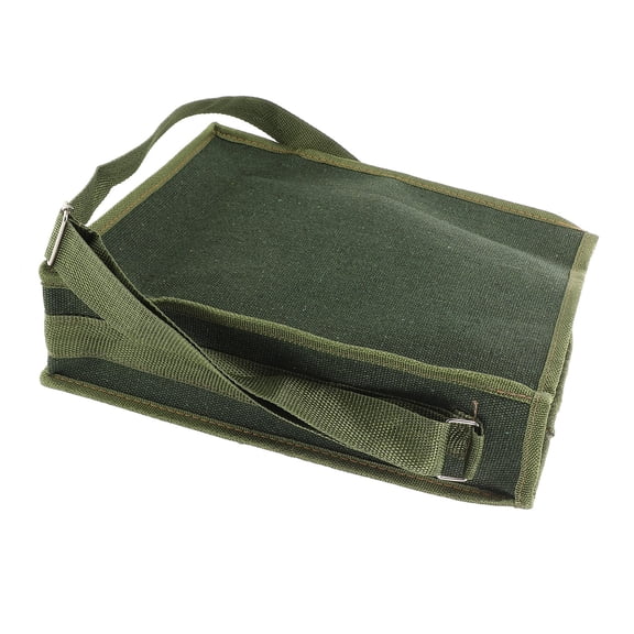 HEANUJJ Green Canvas Tool Bag Organizer with Large Capacity for Electricians and DIY Work Storage