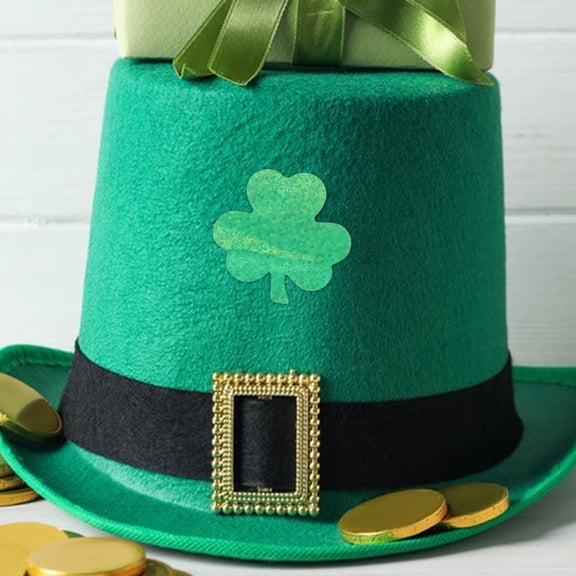 HEANUJJ Green Shamrock Wall Sticker for St Patricks Day Festival Home Decor Adhesive Sticker