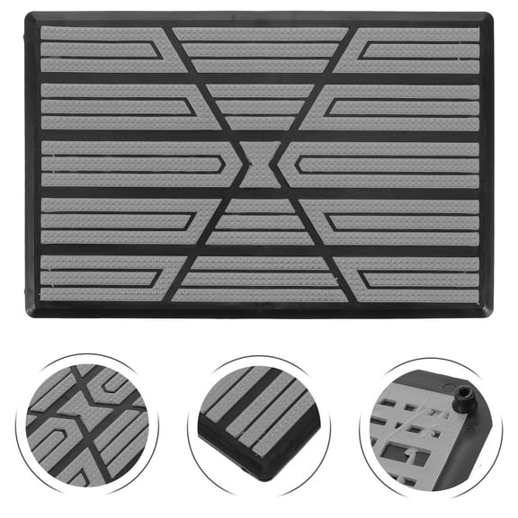 HEANUJJ Grey Car Carpet Protector Pad with Nonslip Wear Resistant Design for Foot Pedal Repair