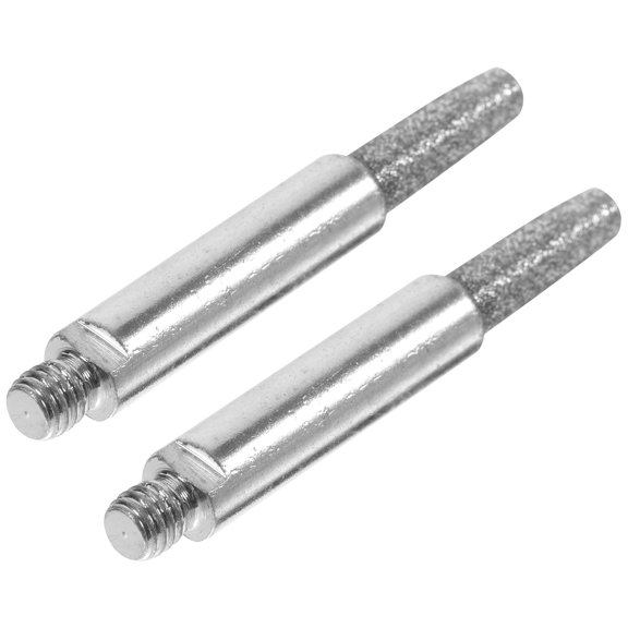HEANUJJ 2Pcs Chainsaw Burr Grinding Stone Silver File with Precision Production and Durable Texture