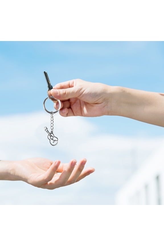 Tiny Guitar Keychain Stylish Music Accessory for Handbag Decor