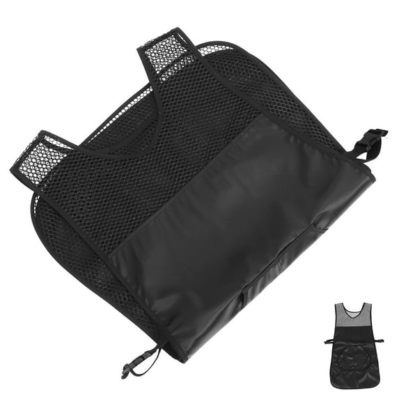 HEANUJJ Black Barber Apron for Hair Styling, Kitchen Use, Cooking, and Gardening - Cloth Material