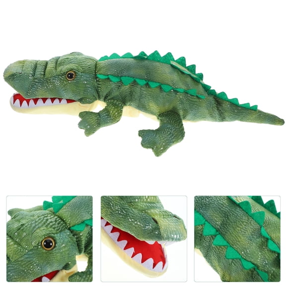 HEANUJJ Soft Stuffed Animal Puppet Hand Puppet Light Green Plush 1Pcs for Communication Skills Enhancement