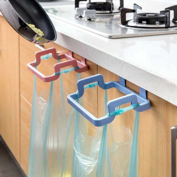 HEANUJJ Hanging Trash Bag Holder Plastic Waste Bin Organizer for Kitchen and Bathroom, Garbage Storage, 1 Piece