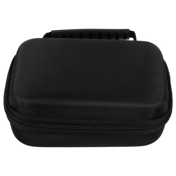 HEANUJJ Black Small Camera Bag with Hard Foam Case Portable Zipper Design for Travel and Outdoor Storage
