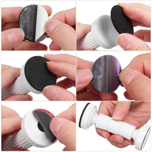 HEANUJJ White Nylon Headboard Wall Stopper 4-Pack Protects Walls and Furniture from Damage