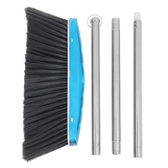 HEANUJJ Heavy Duty Stainless Steel Broom Dark Grey Floor Sweeper for Home and Patio Cleaning