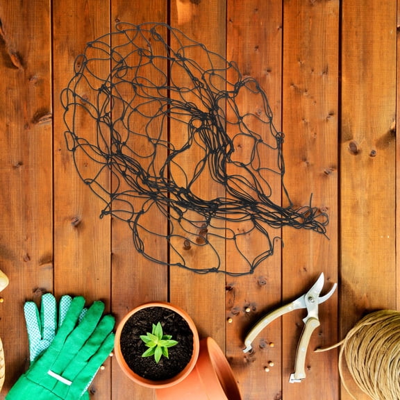 HEANUJJ Heavy Duty Garden Trellis Net Black for Climbing Plants Supports Vines and Fruits