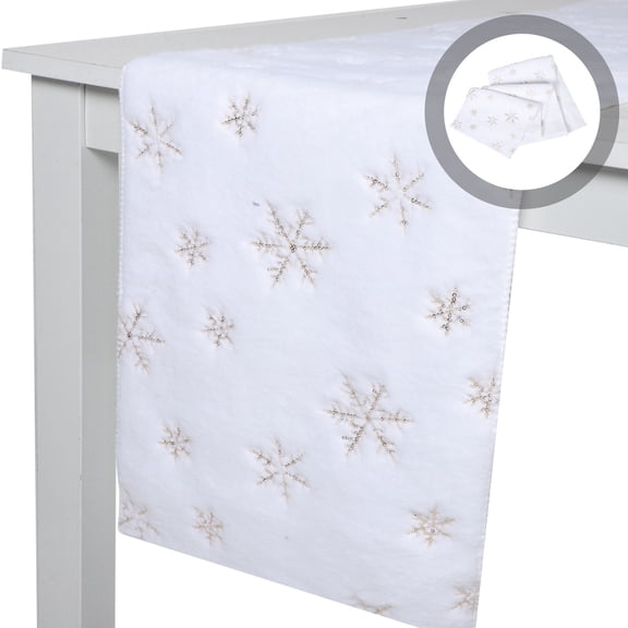 HEANUJJ Elegant Table Runner for Home and Indoor Party Decoration, 1 Piece Fabric