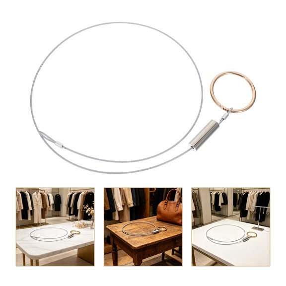 HEANUJJ Iron Hanging Loop for Apparel Display Compatible with Standard Retail Store Track Systems