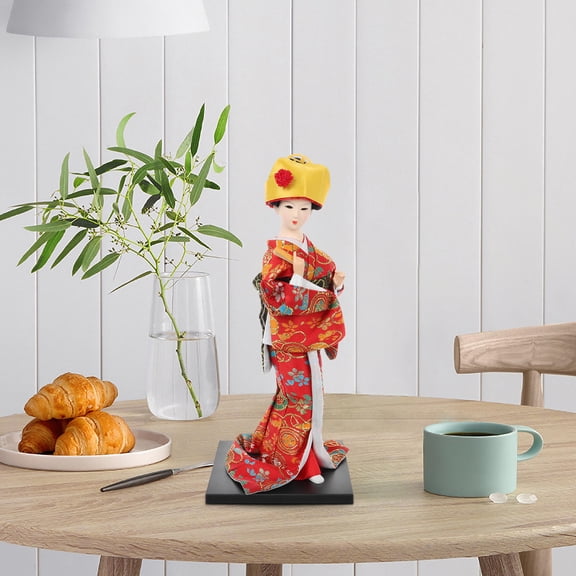 HEANUJJ Japanese Decorations Oriental Figurines Multi Silk 1Set Decoration Home Decoration Collectors