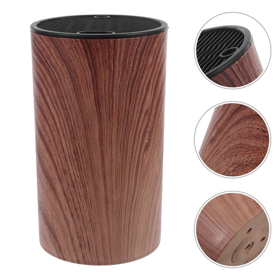 HEANUJJ Kitchen Cutter Holder Brown Plastic Storage Stand with Simple Practical Design