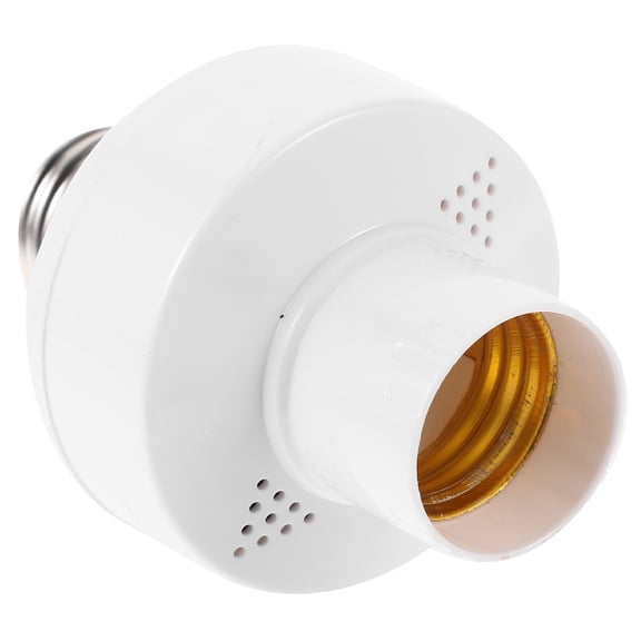 HEANUJJ Lamp Base Light Holder Voice Control E27 Socket Lamp Holder White 1Pcs