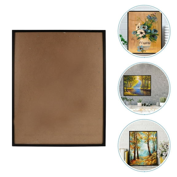 HEANUJJ Large Black Aluminum Alloy Hanging Picture Frame for Posters and Wall Display with Sleek Modern Design