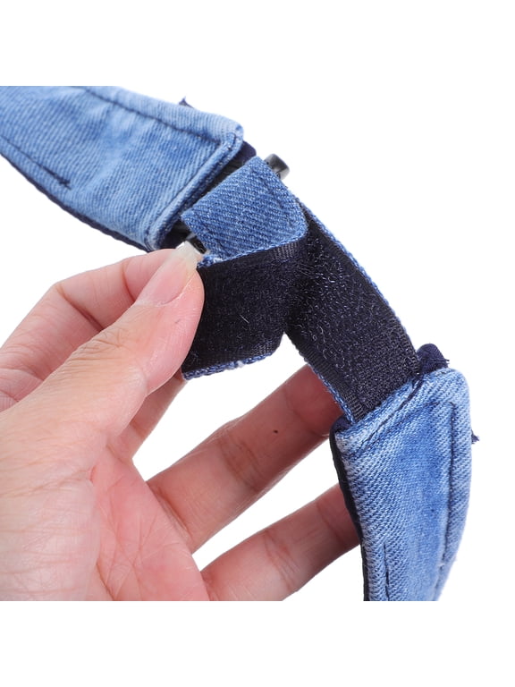 Unisex Adjustable Sky Denim Visor Hat for Outdoor Sports and Casual Wear