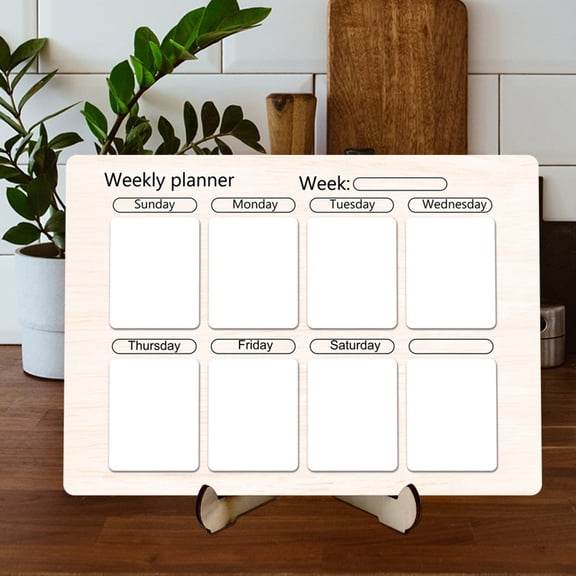 HEANUJJ 1Set Acrylic Magnetic Menu Board Khaki Color for Household Fridge Use