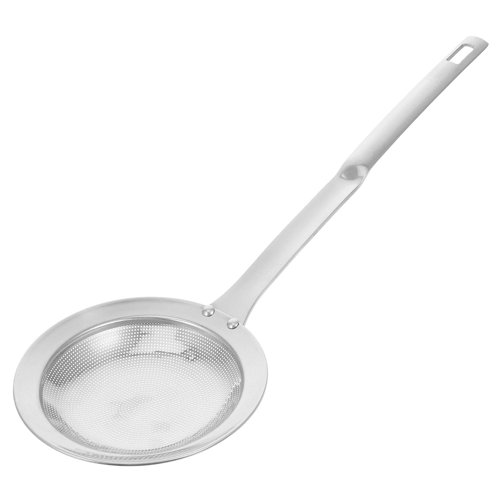 HEANUJJ Silver Stainless Steel Skimmer Spoon, Fine Mesh, Nonslip, , for ...