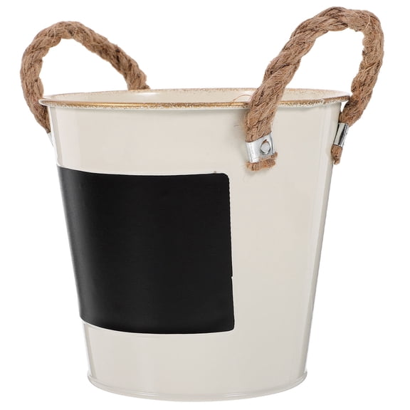 HEANUJJ Iron Flower Vase Flower Pot Iron Beige Gardeners Wedding Party 1Set