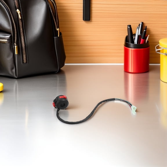 HEANUJJ Black Motorcycle Handlebar Switch with Ignition Starter Engine Stop Kill and Light Control