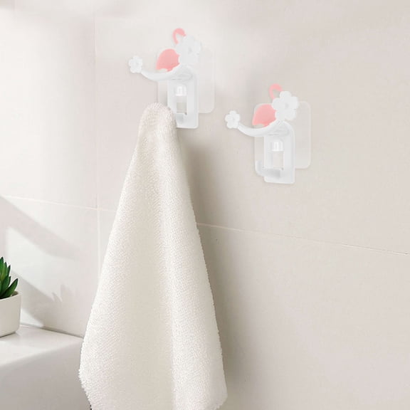 HEANUJJ Heavy Duty Self Adhesive Flamingo Wall Hook No Drilling for Bathroom