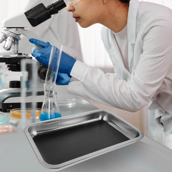 HEANUJJ Lab Dissection Pan Stainless Steel Multifunctional for Teaching and Research