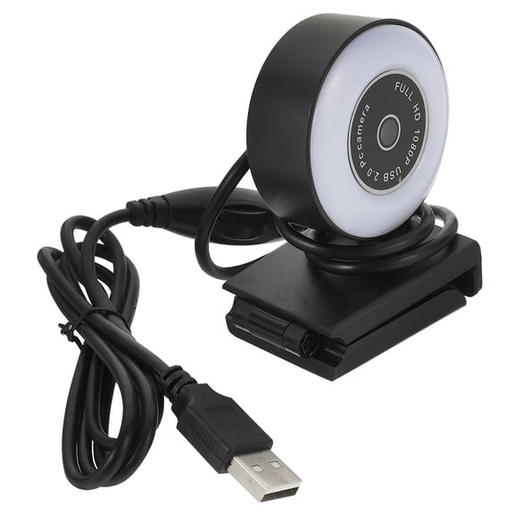 HEANUJJ Multifunctional Web Camera with USB Drive Free Connection and Clear 1080P Video in Black